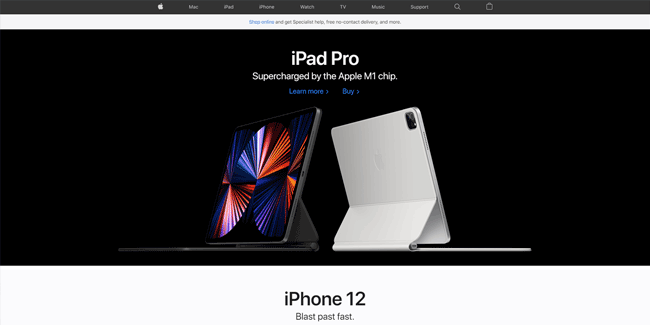 Apple Homepage