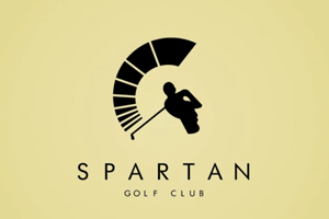 Spartan Golf Negative Space Logo